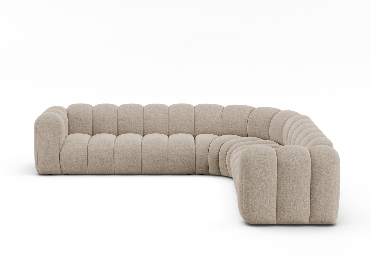 Lupine Modular Symmetrical Corner Sofa, 5 Seats, 309x309 cm — Dark Beige