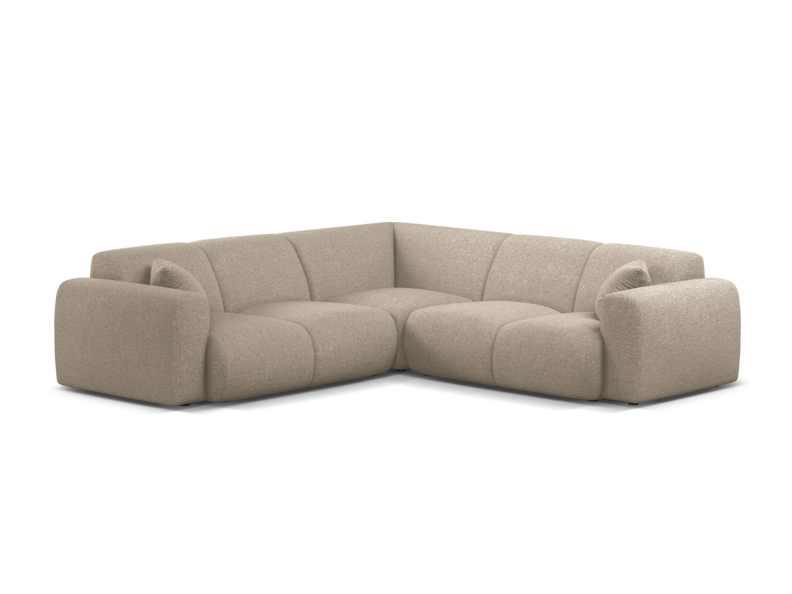Molino Symmetrical Corner Sofa, 5 Seats, 252x252 cm — Dark Beige