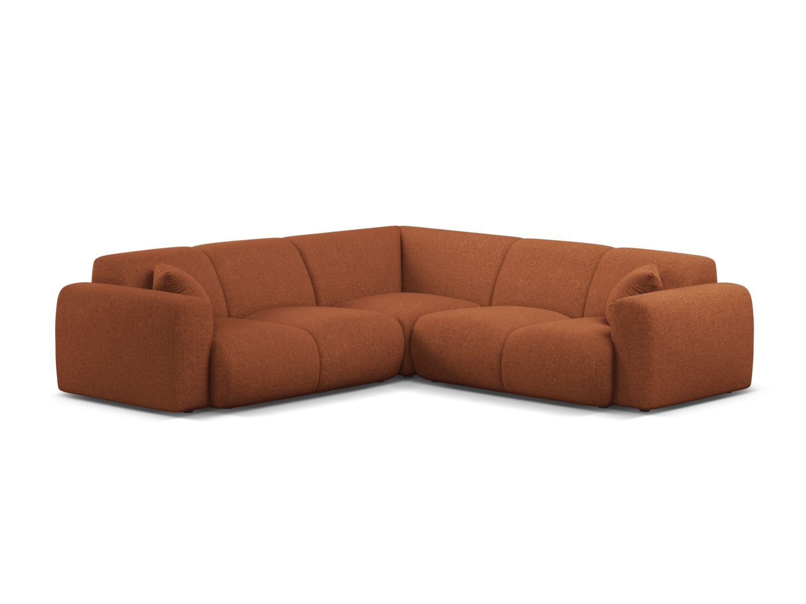Molino Symmetrical Corner Sofa, 5 Seats, 252x252 cm — Brick