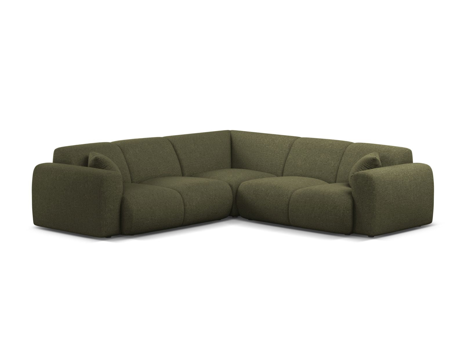 Molino Symmetrical Corner Sofa, 5 Seats, 252x252 cm — Green