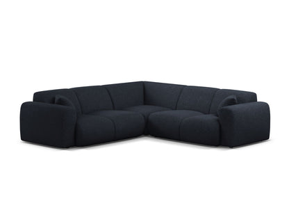 Ecksofa Chenille Anthrazit Molino — Navy Blue