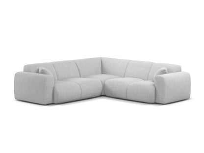 Ecksofa Chenille Anthrazit Molino — Silver