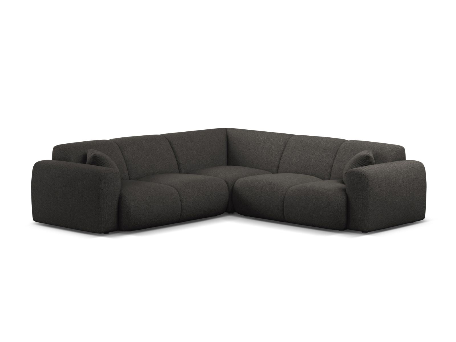 Molino Symmetrical Corner Sofa, 5 Seats, 252x252 cm — Dark Grey