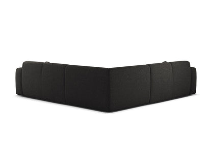 Ecksofa Chenille Anthrazit Molino — Detailansicht