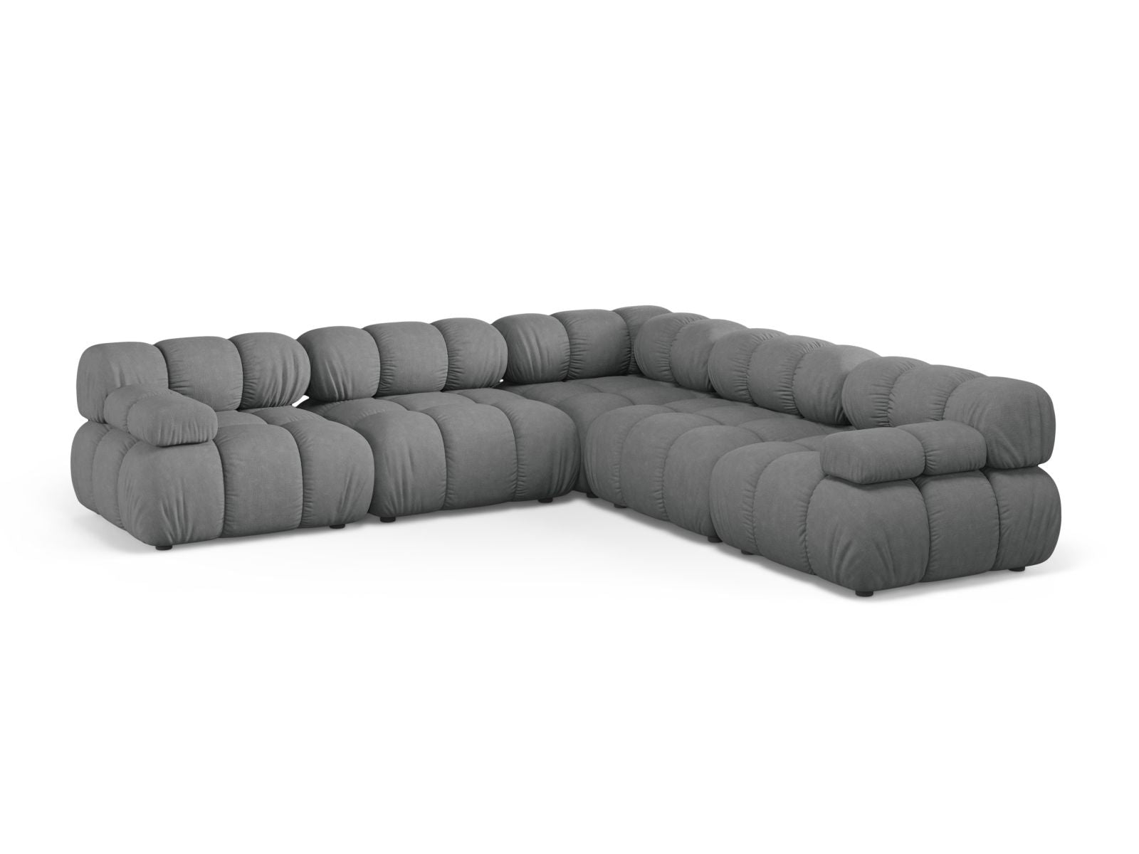 Bellis Symmetrical Corner Sofa, 5 Seats, 282x282 cm — Grey