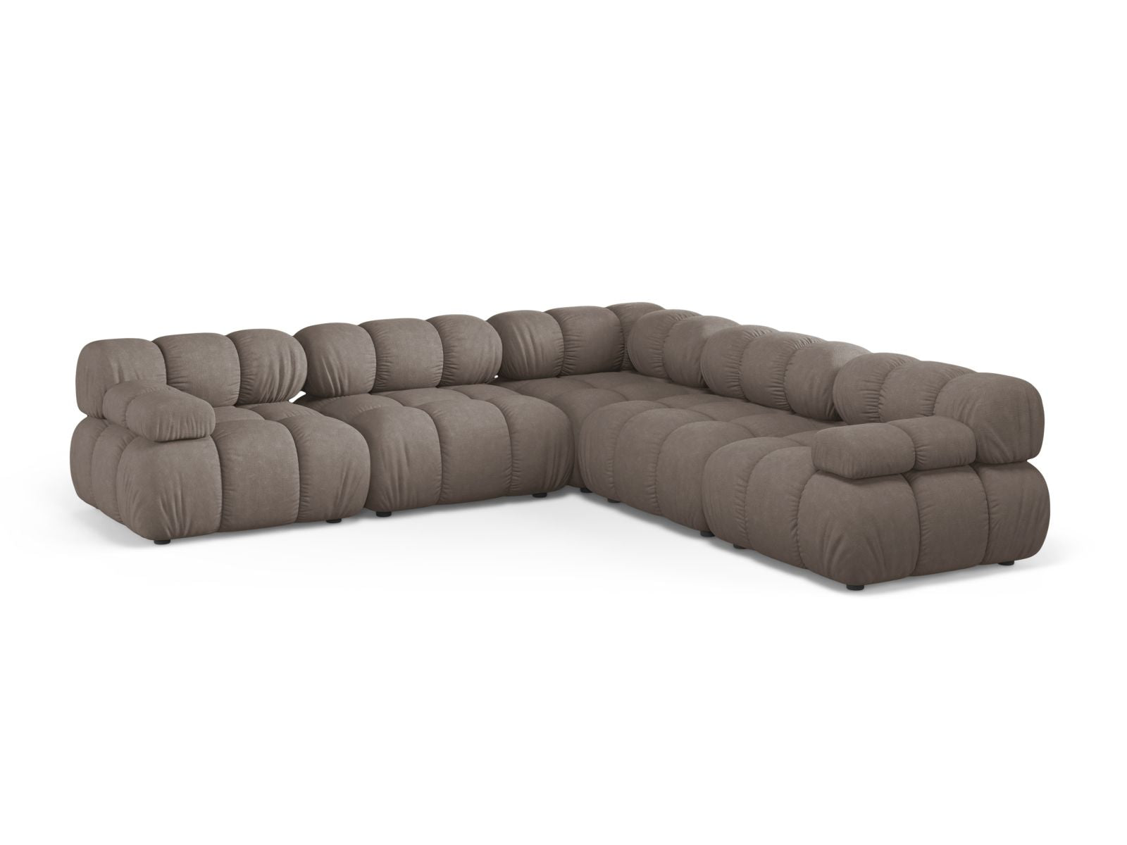 Bellis Symmetrical Corner Sofa, 5 Seats, 282x282 cm — Cappuccino