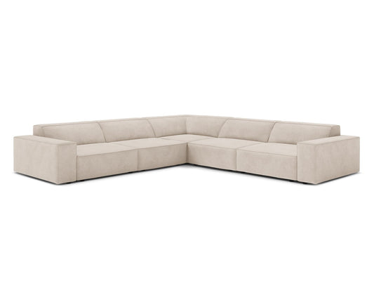 Jodie Symmetrical Modular Corner Sofa, 6 Seats, 283x283 cm — Beige