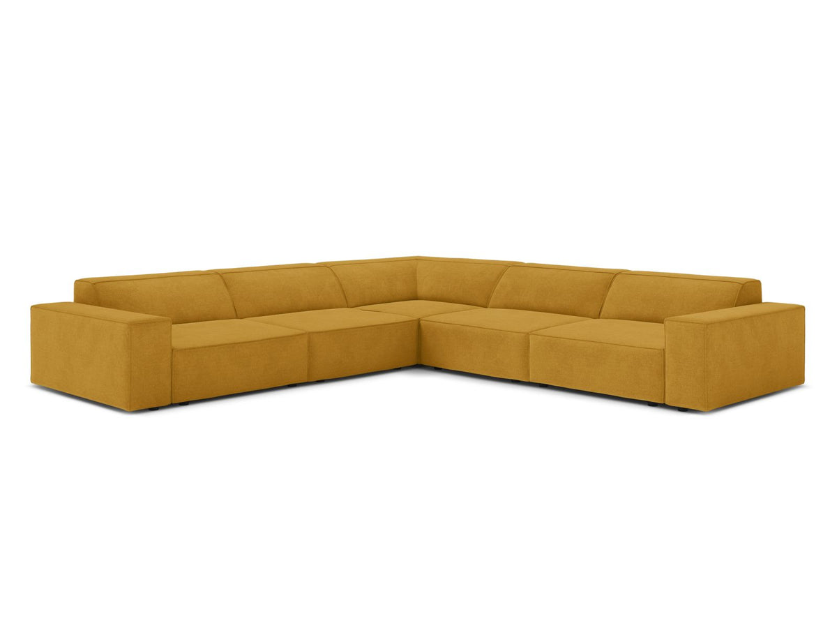 Jodie Symmetrical Modular Corner Sofa, 6 Seats, 283x283 cm — Yellow