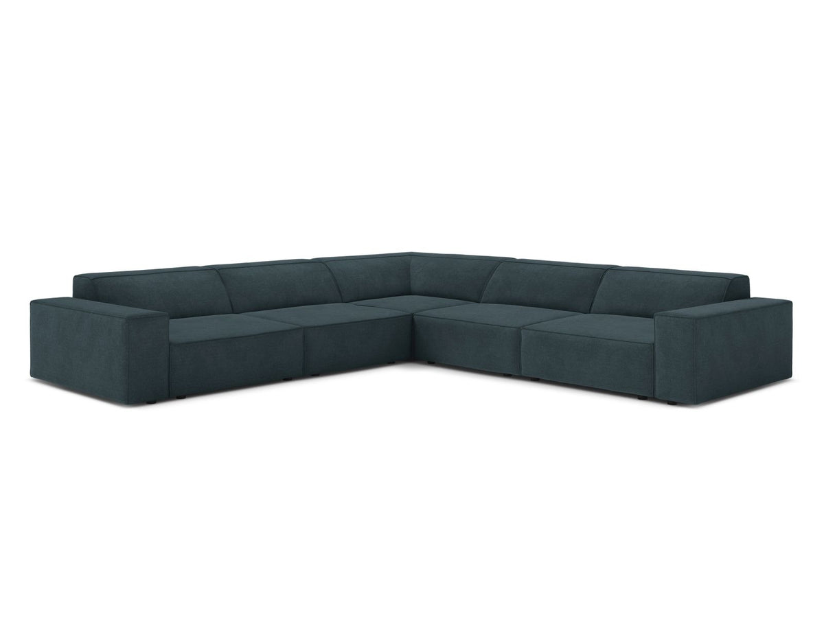 Jodie Symmetrical Modular Corner Sofa, 6 Seats, 283x283 cm — Deep Petrol