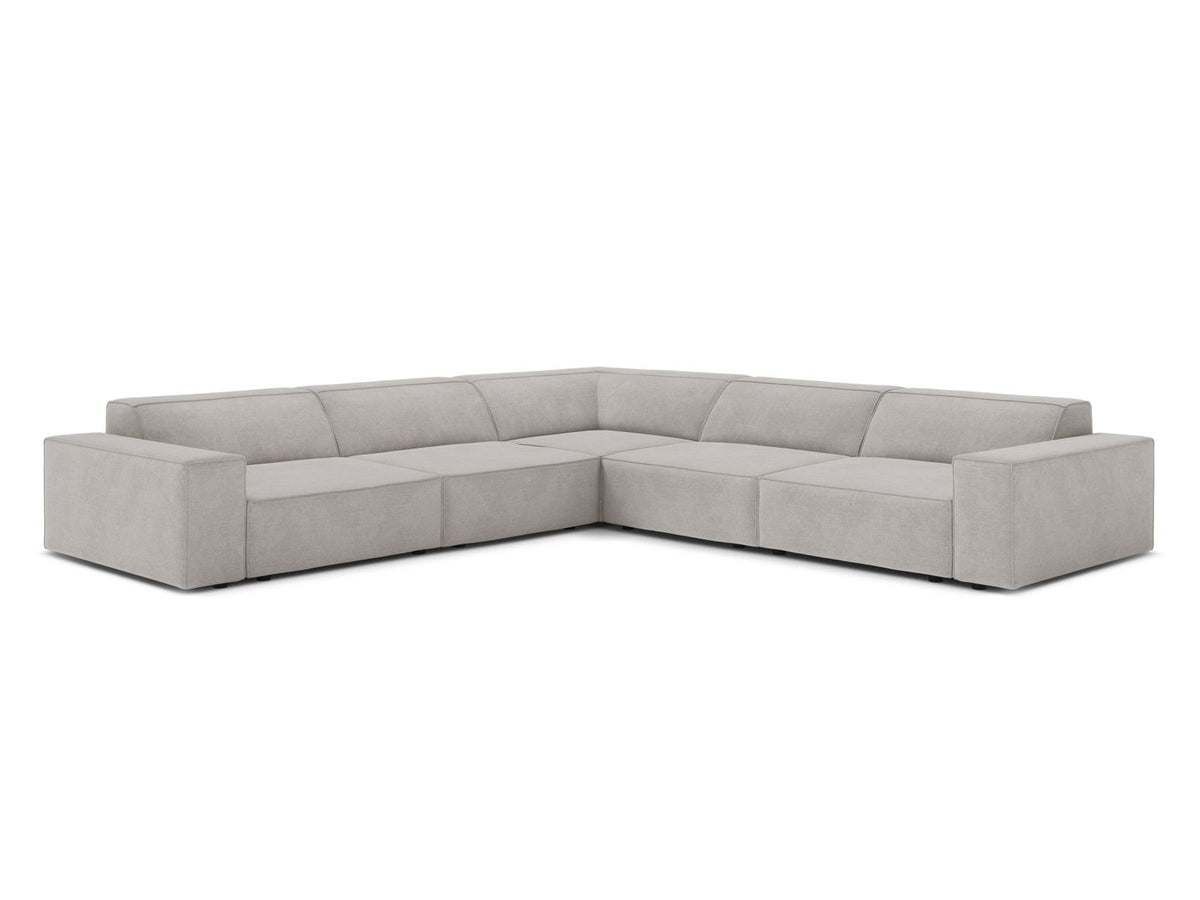 Jodie Symmetrical Modular Corner Sofa, 6 Seats, 283x283 cm — Light Grey