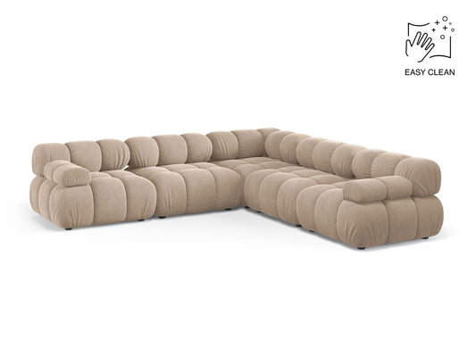 Bellis Symmetrical Corner Sofa, 5 Seats, 282x282 cm — Beige