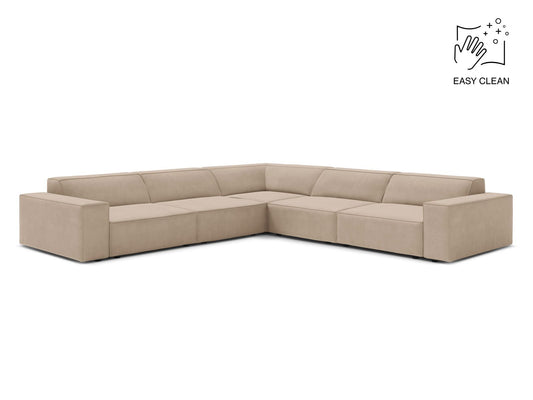 Jodie Symmetrical Corner Sofa, 6 Seats, 283x283 cm — Beige