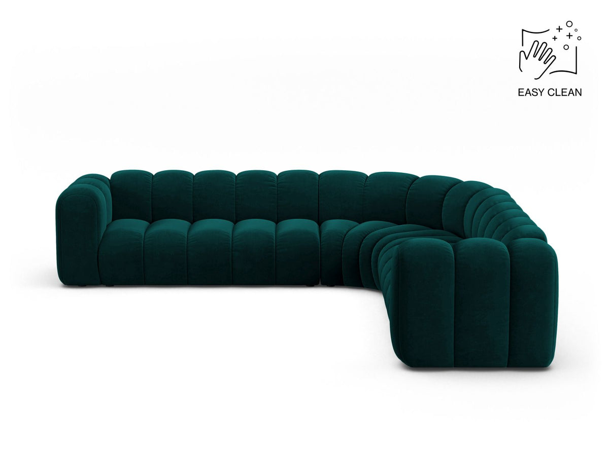 Lupine Symmetrical Modular Corner Sofa, 5 Seats, 309x309 cm — Deep Petrol
