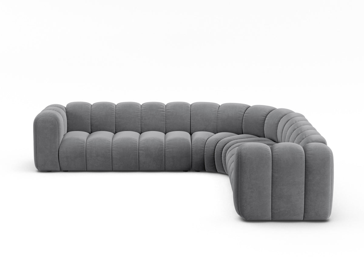 Lupine Symmetrical Modular Corner Sofa, 5 Seats, 309x309 cm — Grey