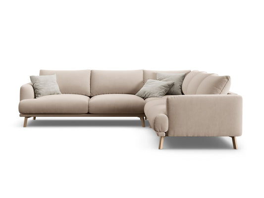 Naomi Symmetrical Corner Sofa, 5 Seats, 280x280 cm — Beige