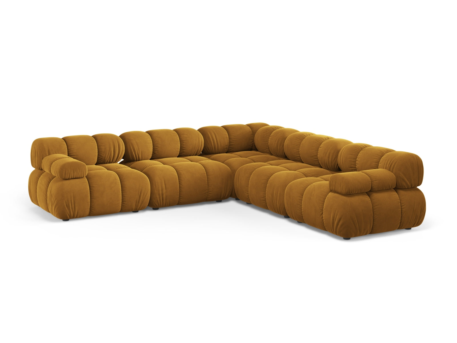 Bellis Symmetrical Corner Sofa, 5 Seats, 282x282 cm — Yellow