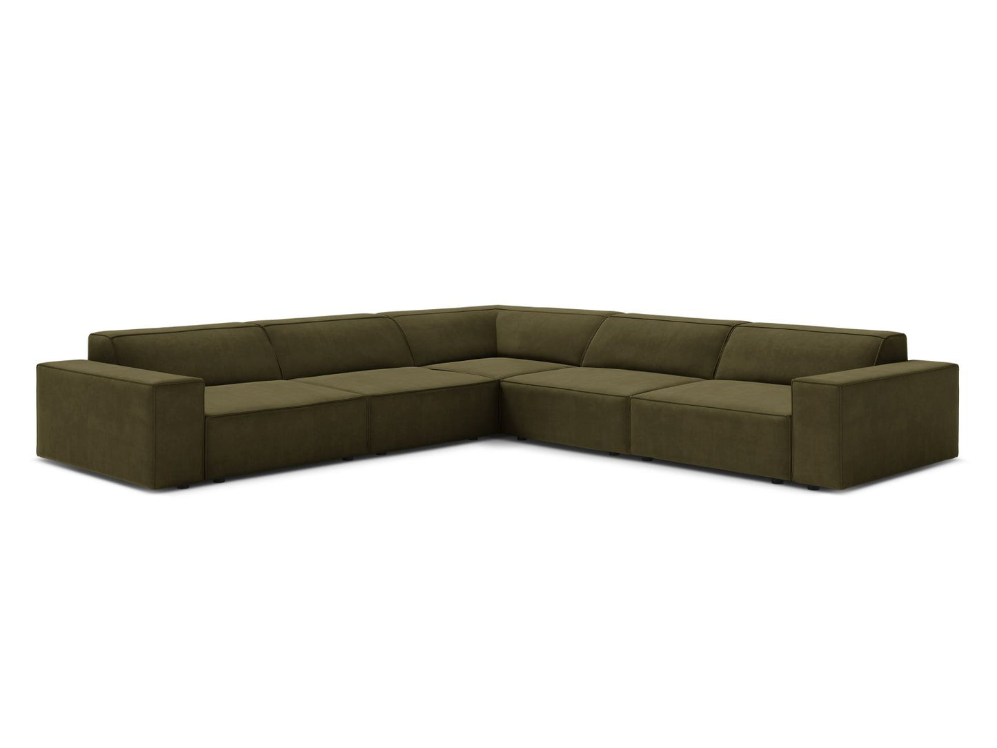 Ecksofa Samt Schwarz Jodie — Green