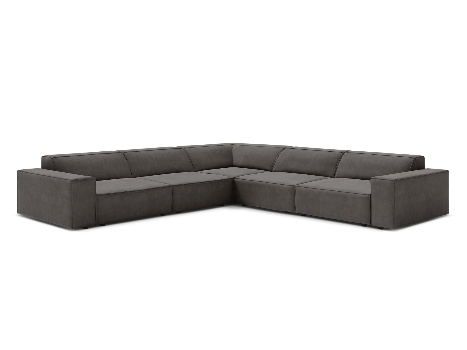 Jodie Symmetrical Corner Sofa, 6 Seats, 283x283 cm — Light Grey