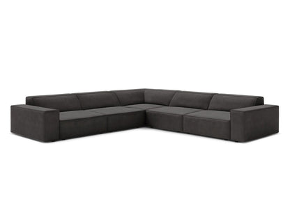Ecksofa Samt Schwarz Jodie — Grey
