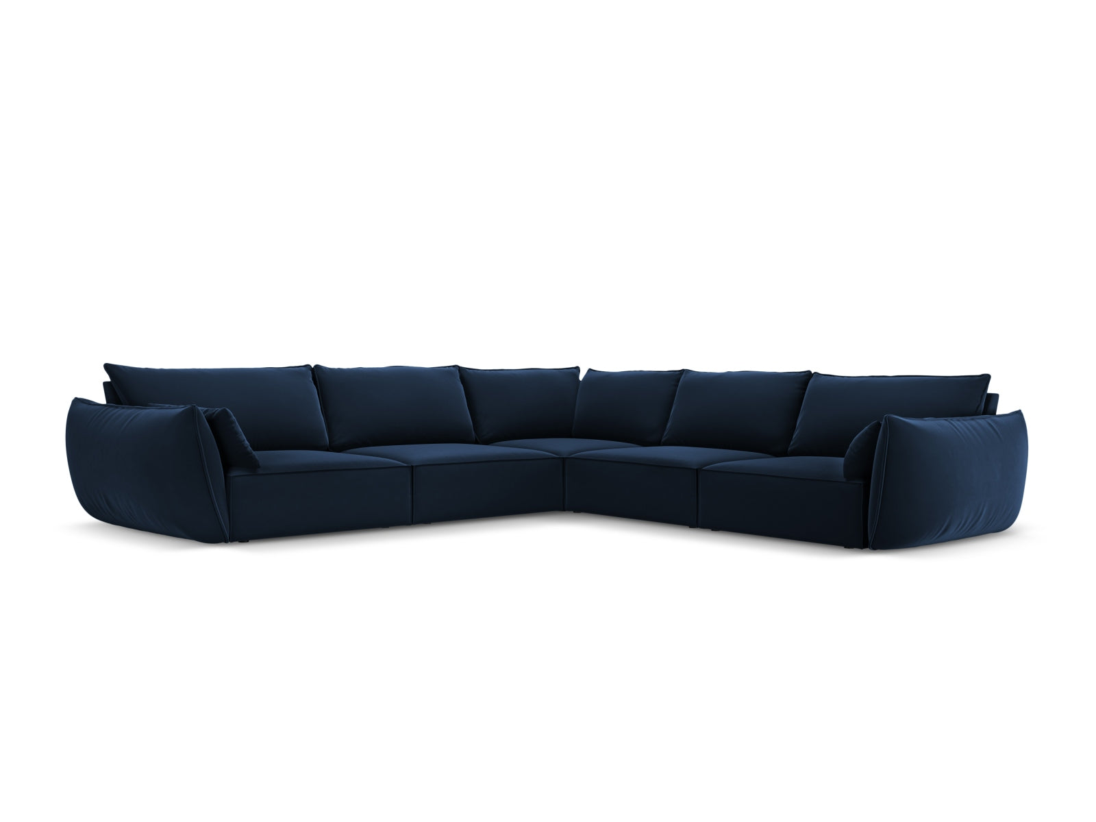 Kaelle Symmetrical Corner Sofa, 7 Seats, 286x286 cm — Royal Blue