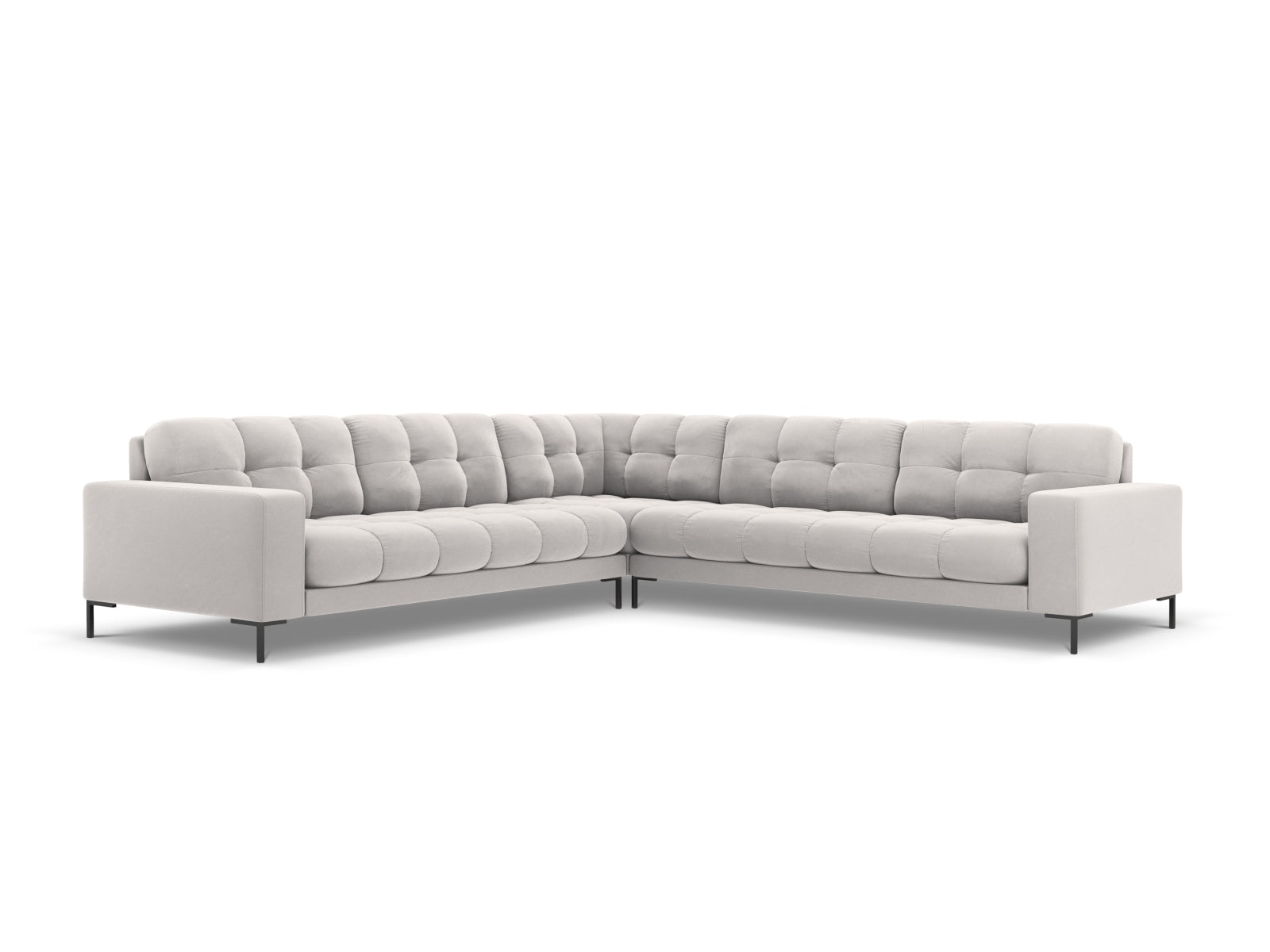 Mamaia Symmetrical Corner Sofa, 6 Seats, 256x256 cm — Silver