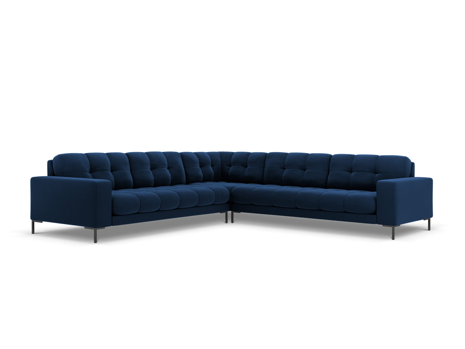 Mamaia Symmetrical Corner Sofa, 6 Seats, 256x256 cm — Royal Blue
