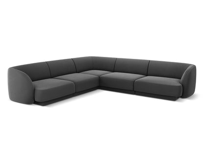 Ecksofa Samt Schwarz Miley — Green