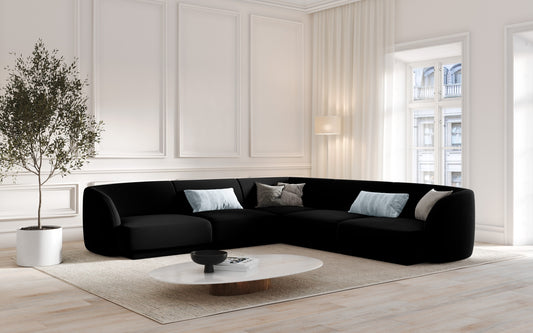 Miley Symmetrical Corner Sofa, 5 Seats, 255x255 cm