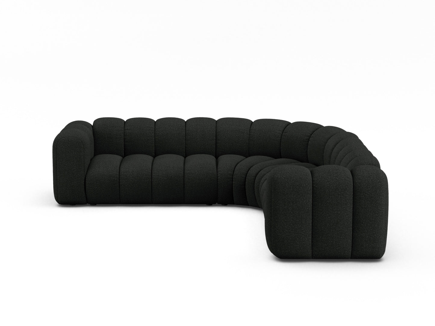 Lupine Modular Symmetrical Corner Sofa, 6 Seats, 280x280 cm — Black