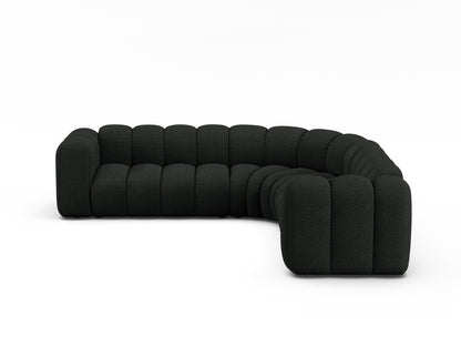 Lupine Modular Symmetrical Corner Sofa, 6 Seats, 280x280 cm — Black