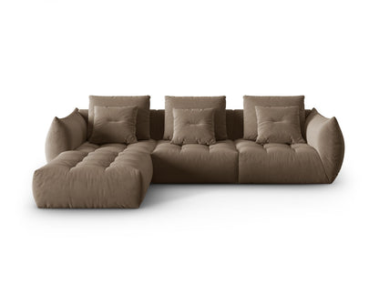 Bloom Modular Sofa, 3 Seats — Light Brown