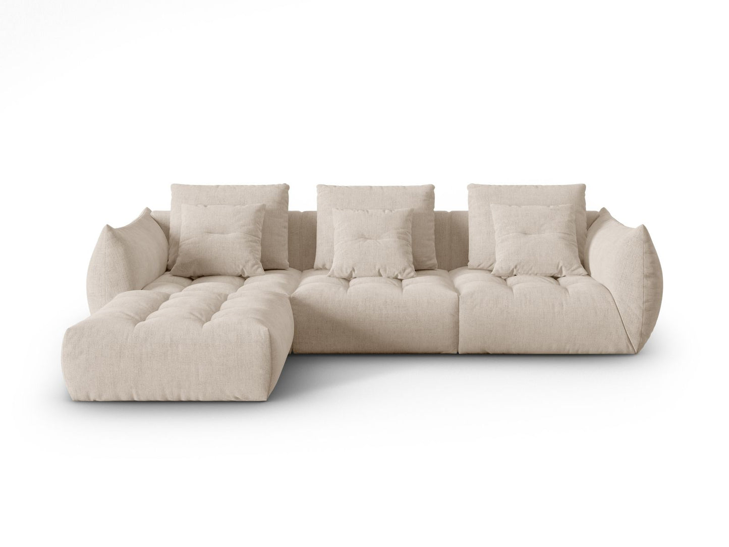 Bloom Modular Sofa, 3 Seats — Light Beige