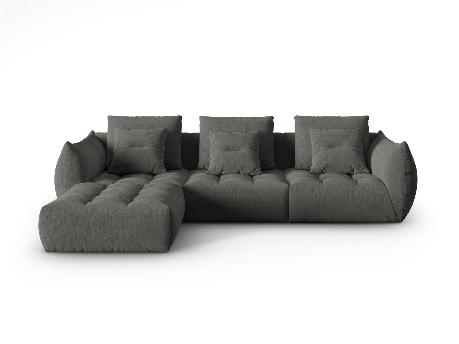 Bloom Modular Sofa, 3 Seats — Dark Grey
