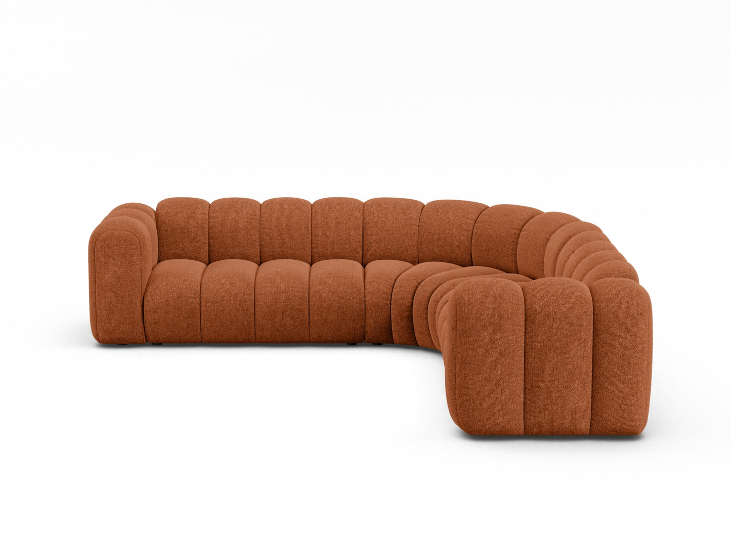 Lupine Modular Symmetrical Corner Sofa, 6 Seats, 280x280 cm — Brick