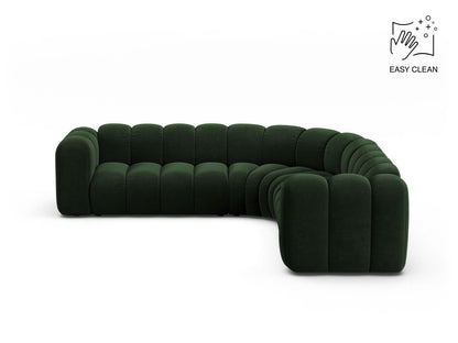 Lupine Symmetrical Modular Corner Sofa, 6 Seats, 280x280 cm — Bottle Green