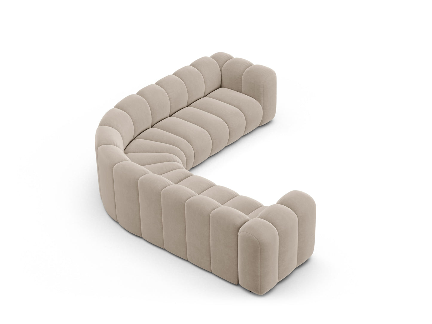 Lupine Modular Symmetrical Corner Sofa, 6 Seats, 280x280 cm