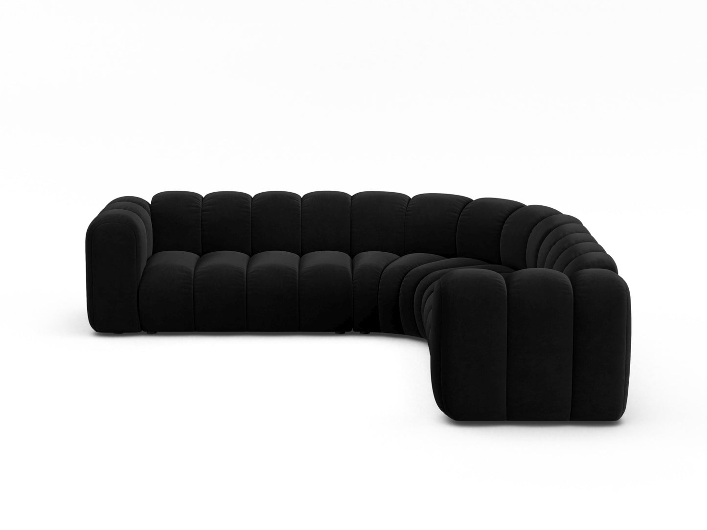 Lupine Modular Symmetrical Corner Sofa, 6 Seats, 280x280 cm — Black