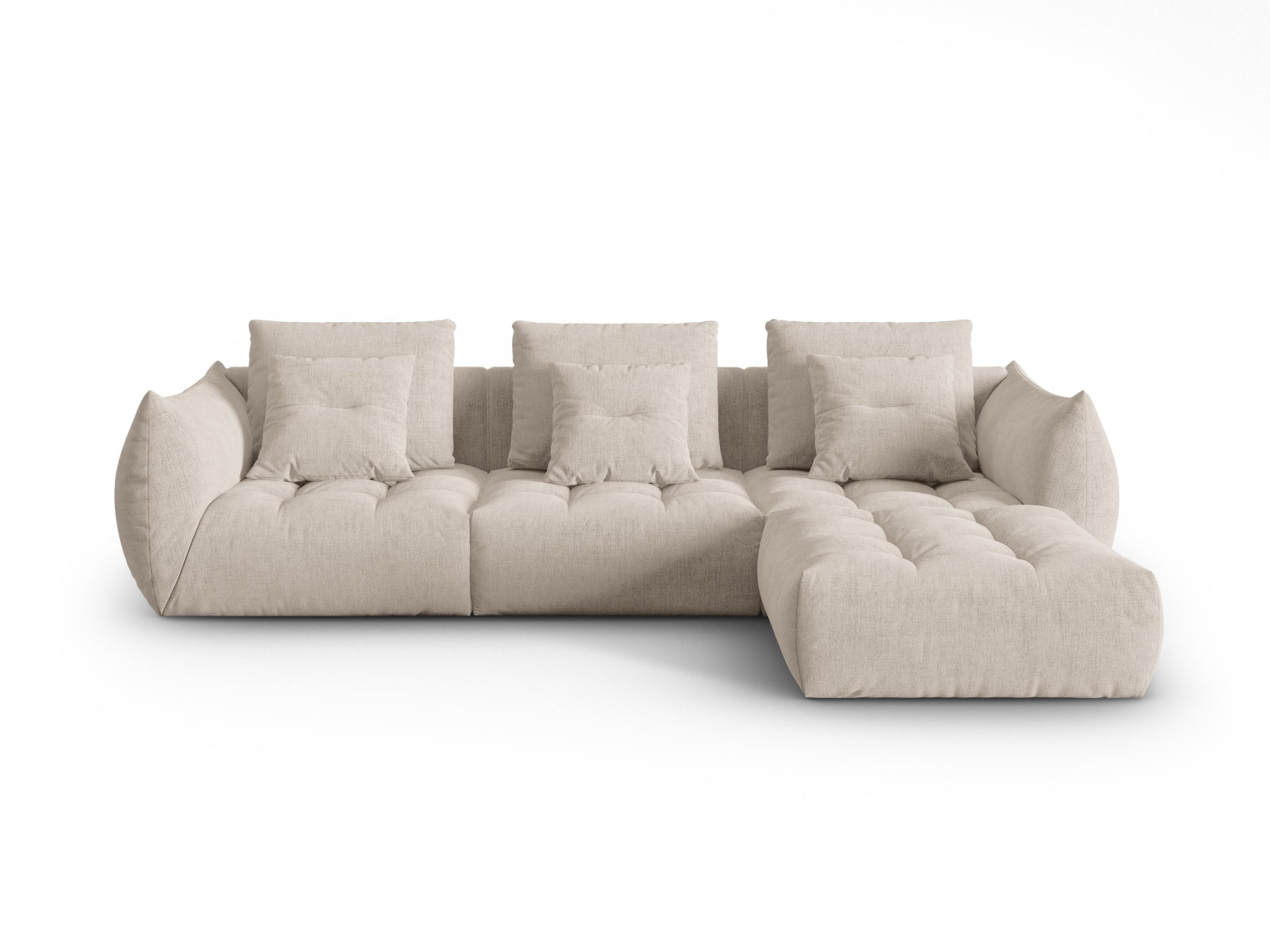 Bloom Modular Sofa, 3 Seats — Dark Beige