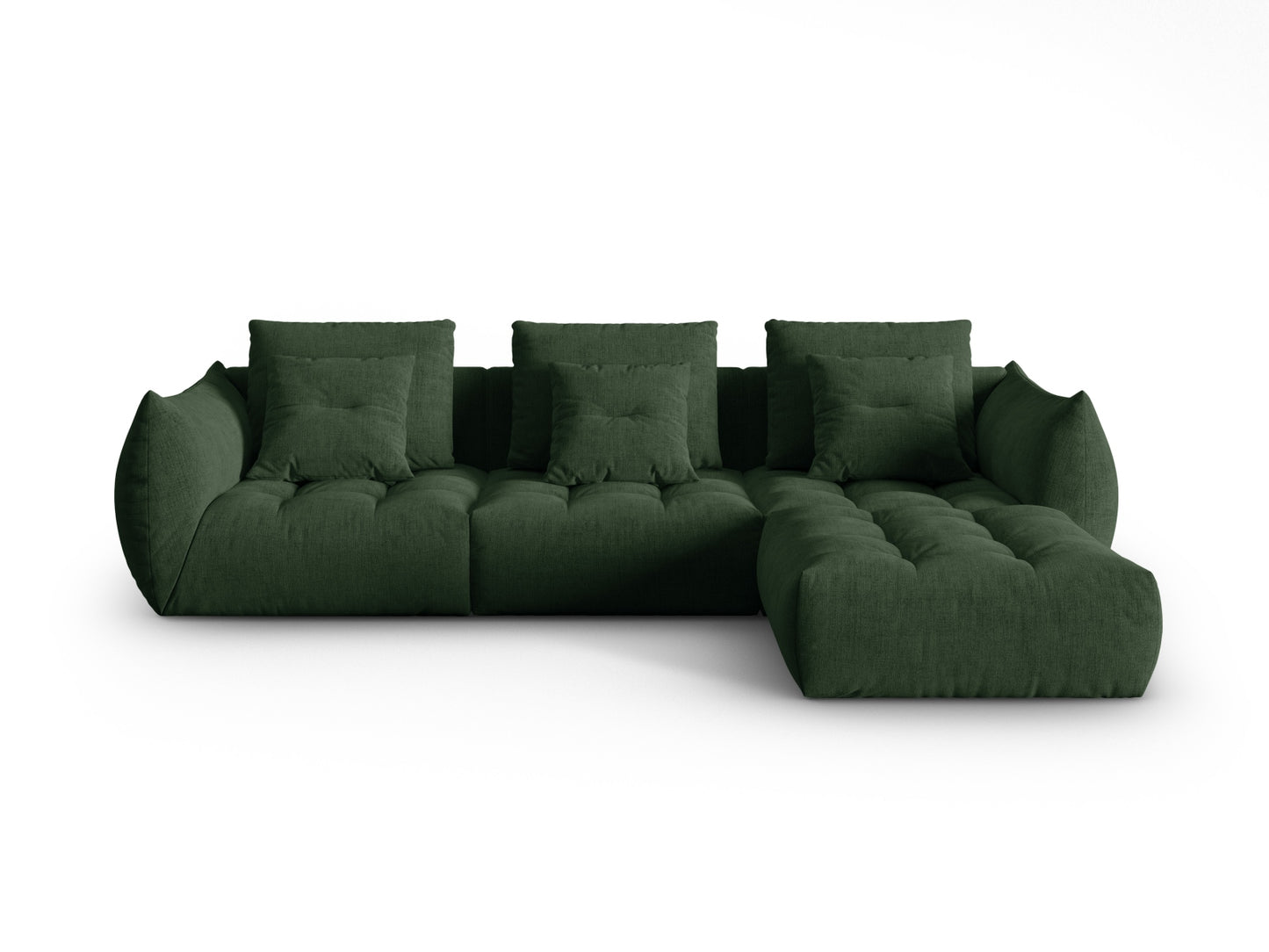 Bloom Modular Sofa, 3 Seats — Moss Green