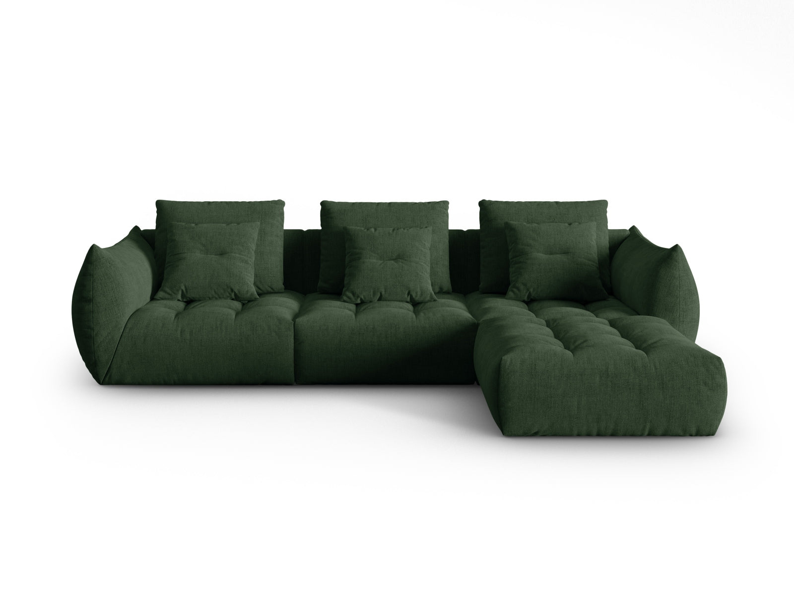 Bloom Modular Sofa, 3 Seats — Moss Green