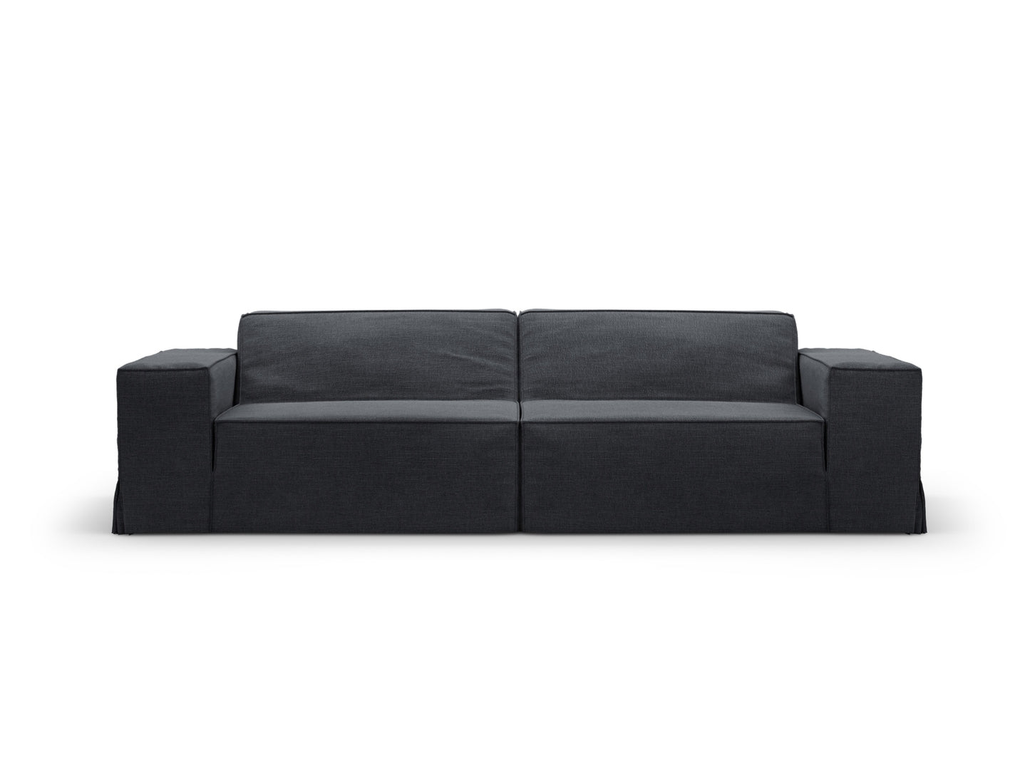 Sofa Cover Strukturstoff Beige Jodie — Grey And Blue