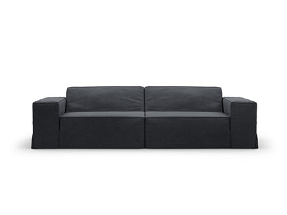Sofa Cover Strukturstoff Beige Jodie — Grey And Blue