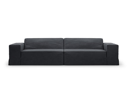 Sofa Cover Strukturstoff Beige Jodie — Grey And Blue