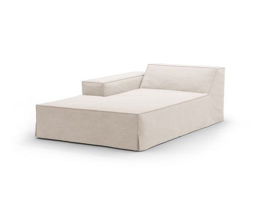 Jodie Cover for Modular Chaise Longue, 102x162 cm — Beige / Left