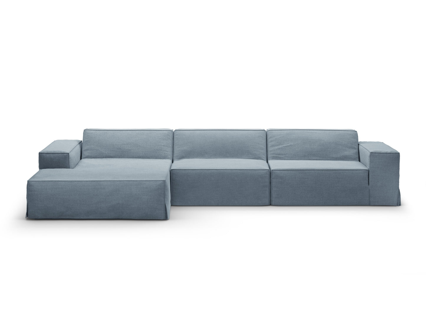 Sofa Cover Strukturstoff Beige Jodie — Muted Blue
