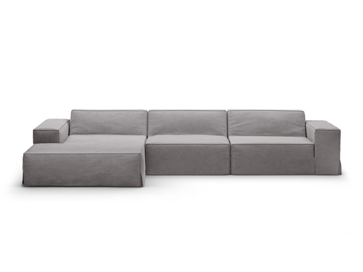 Sofa Cover Strukturstoff Beige Jodie — Warm grey