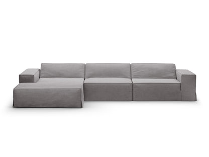Sofa Cover Strukturstoff Beige Jodie — Warm grey