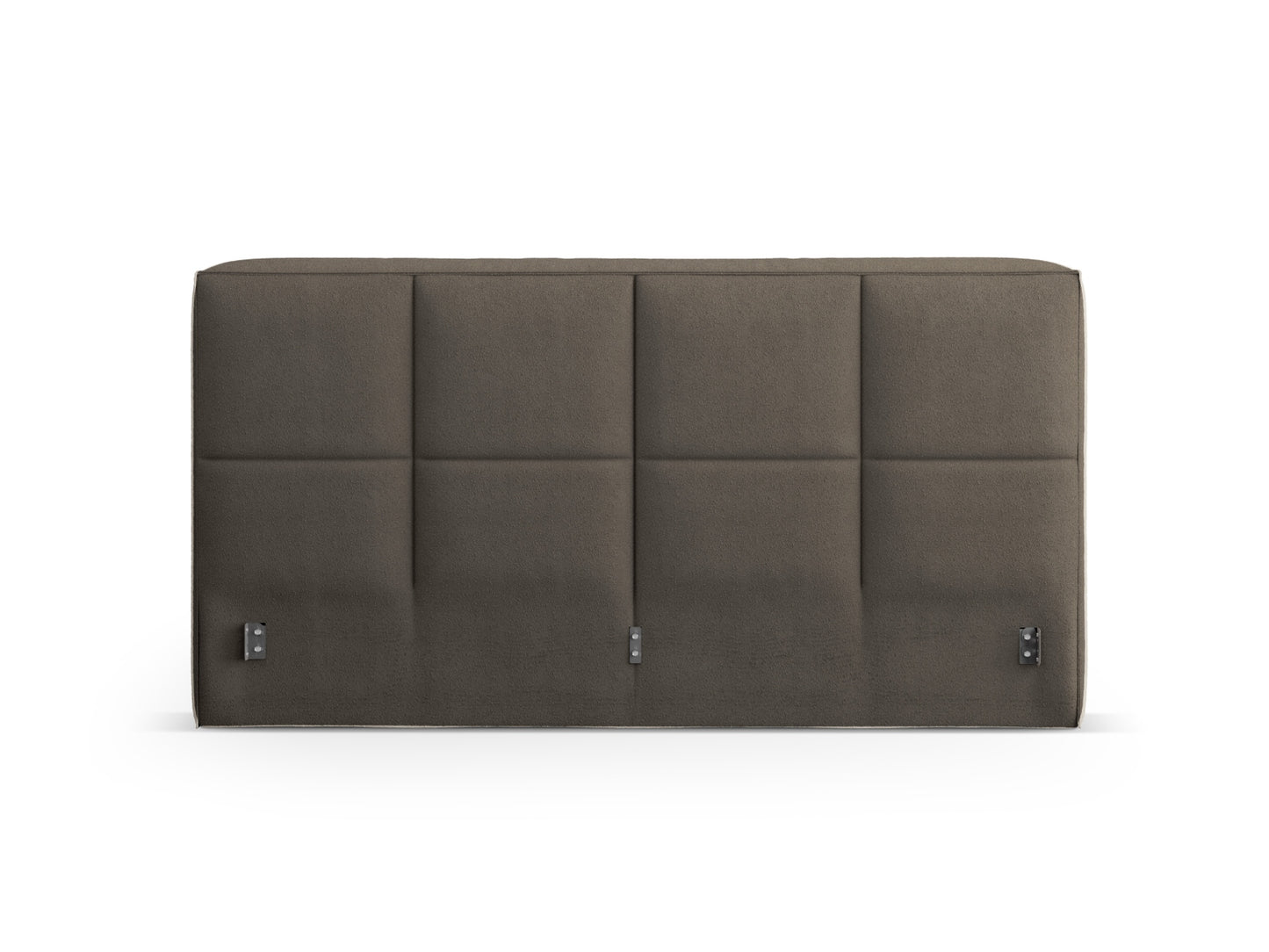 Kopfteil Bouclé Dunkelbeige Darren — Grey Brown