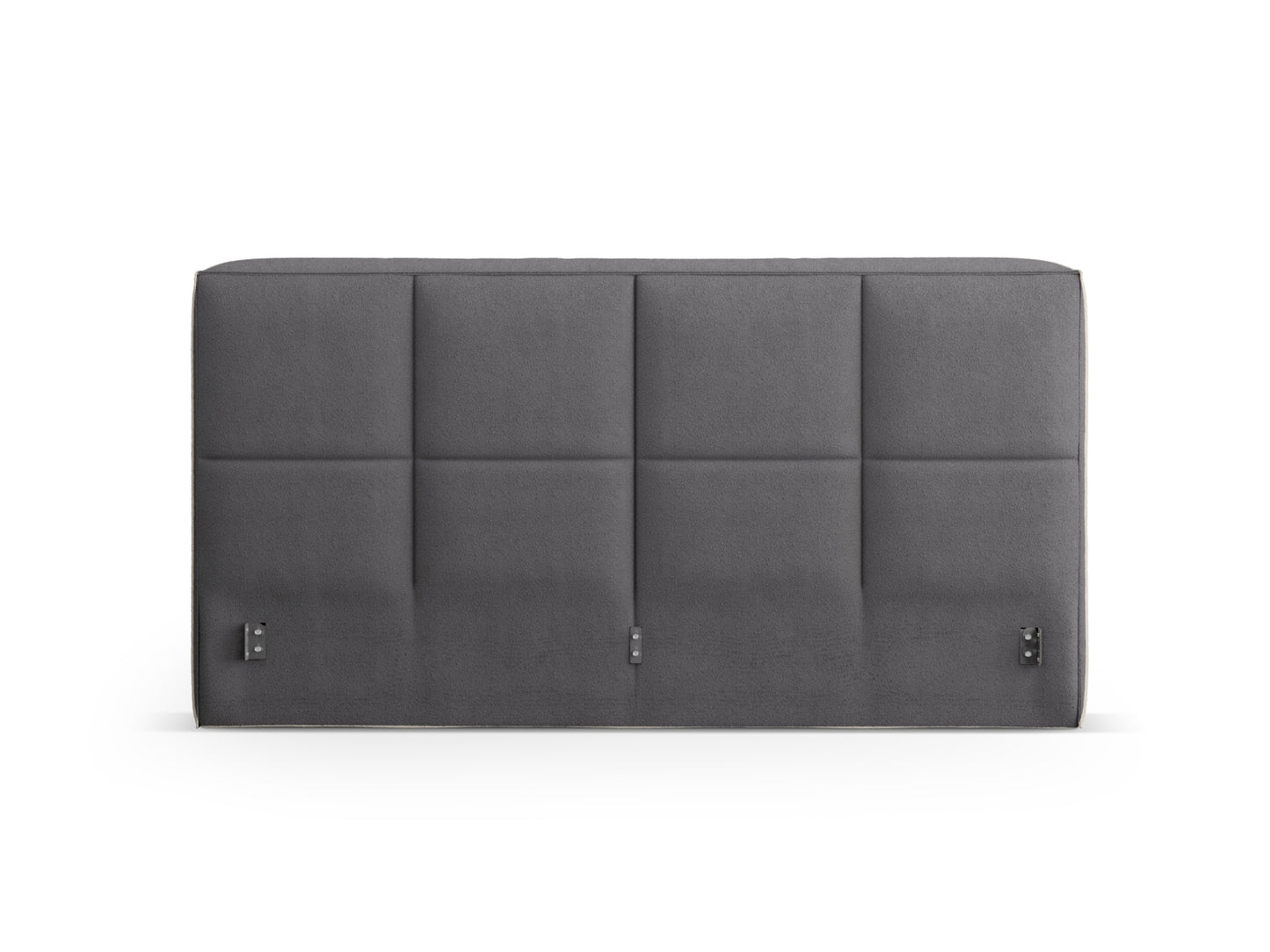 Kopfteil Bouclé Dunkelbeige Darren — Graphite