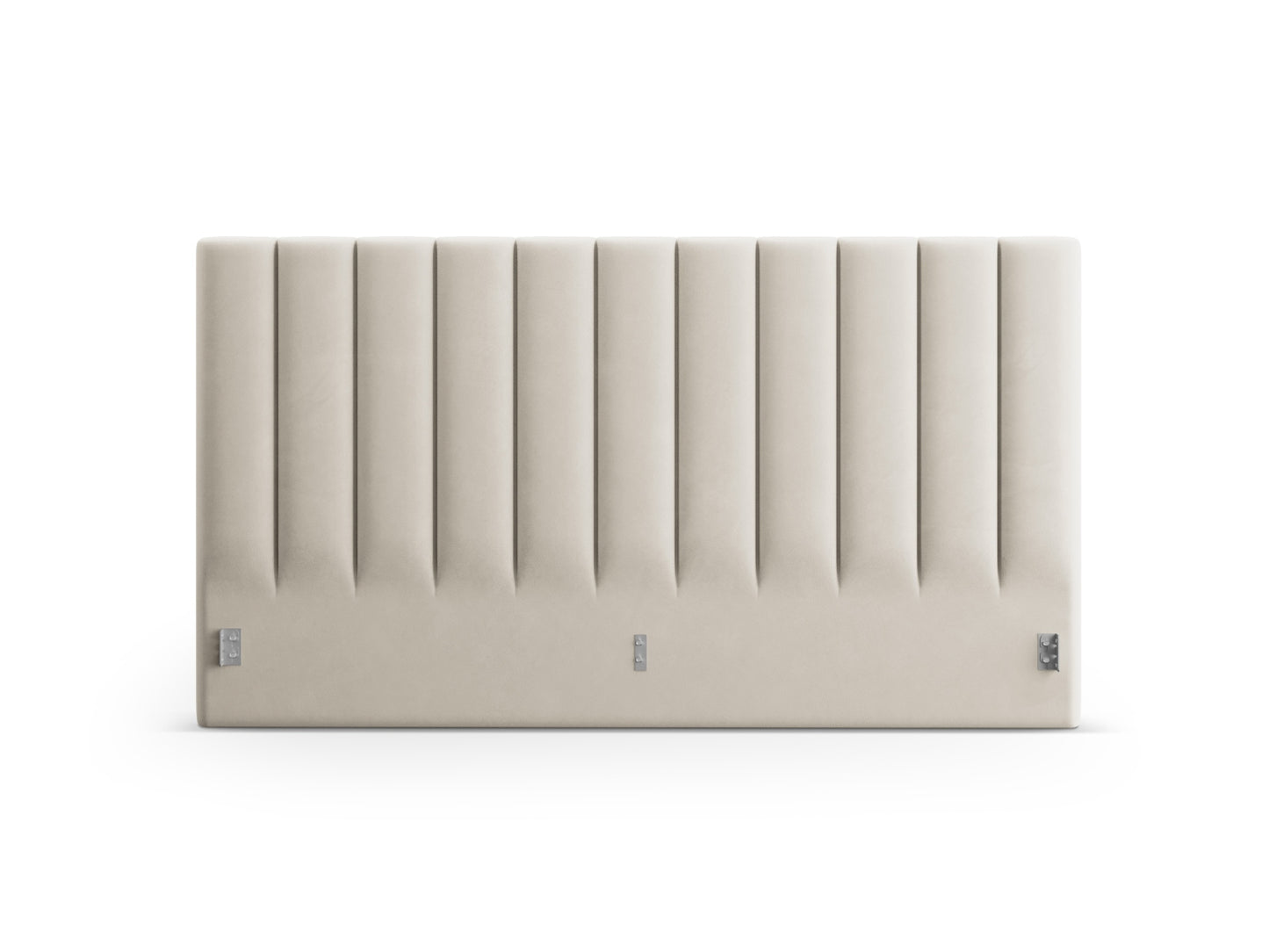 Kopfteil Samt Schwarz Allison — Dark Beige